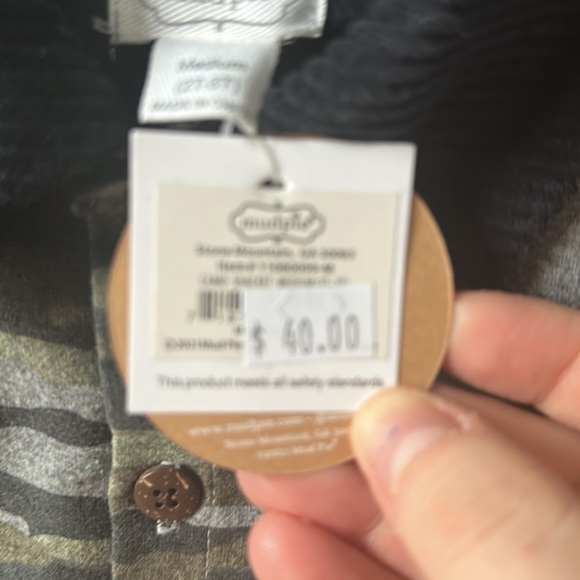 Mudpie button up camo shacket with corduroy collar - Picture 2 of 3